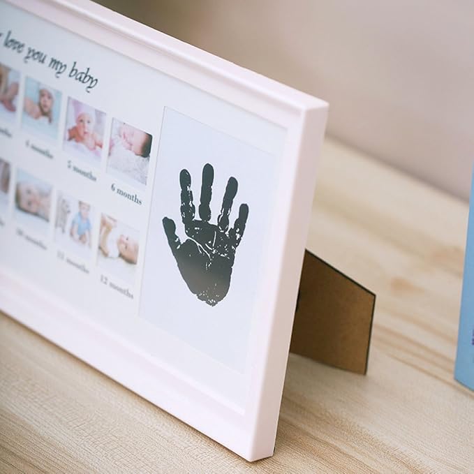 Lucky Tree Infant/Baby Keepsake Frames: Capture 12 Newborn Handprints in Photos