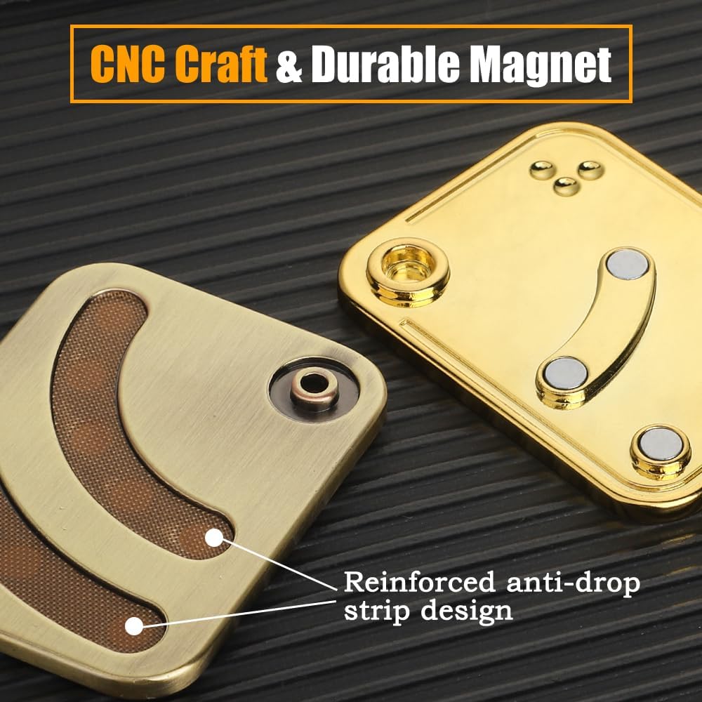 Cool Chip Fidget Slider for Kids, Fidget Toys Adults Metal Magnetic Fidgets Desk Toys, EDC Gadgets Anxiety Stress Relief Desk Toys, ADHD Tools for Adults Mens Gifts for Him & Dad, Boyfriend