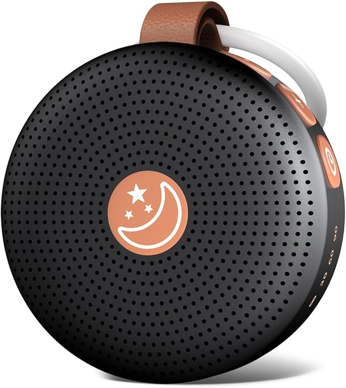 Sound Machine Mini Portable Baby White Noise Machine with 30 Soothing Sounds for Kids Adults Auto-Off Timer 32 Volume Levels Rechargeable Brown Noise Sleep Machine for Home Office Privacy and Travel