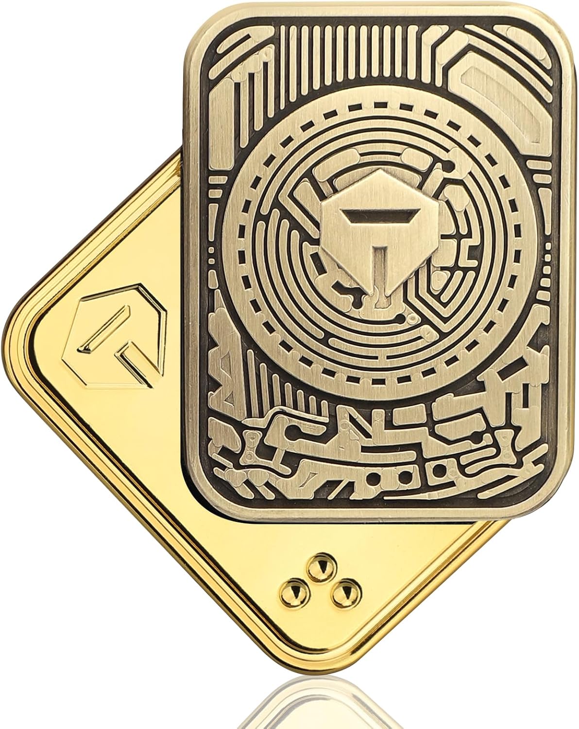 Cool Chip Fidget Slider for Kids, Fidget Toys Adults Metal Magnetic Fidgets Desk Toys, EDC Gadgets Anxiety Stress Relief Desk Toys, ADHD Tools for Adults Mens Gifts for Him & Dad, Boyfriend