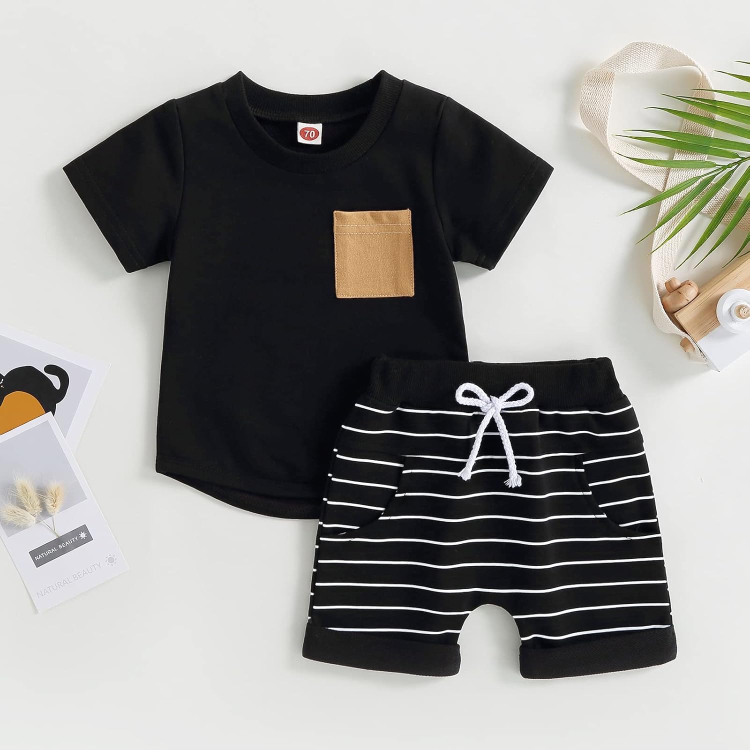 Mubineo Infant Toddler Baby Boy Summer T Shirt Shorts Outfits Short Sleeve Tee Tops Clothes Set