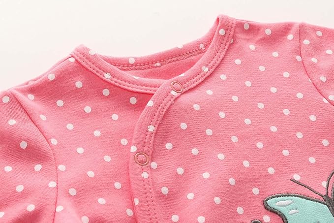 Kiddiezoom Baby and Toddler Boys'Snug Fit Footed One-Piece Romper Jumpsuit Cotton Cotton Footed Outfit