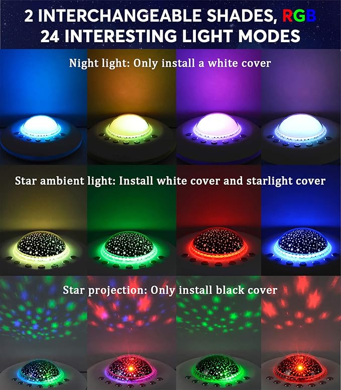 FamiSym White Noise Machine for Kids, Sound Machine Baby with 7 Starry Ambient Night Light, 28 Soothing Sounds Sleep Noise Machine Maker Ideal Gifts for Kids Adults Bedside Travel Nursery