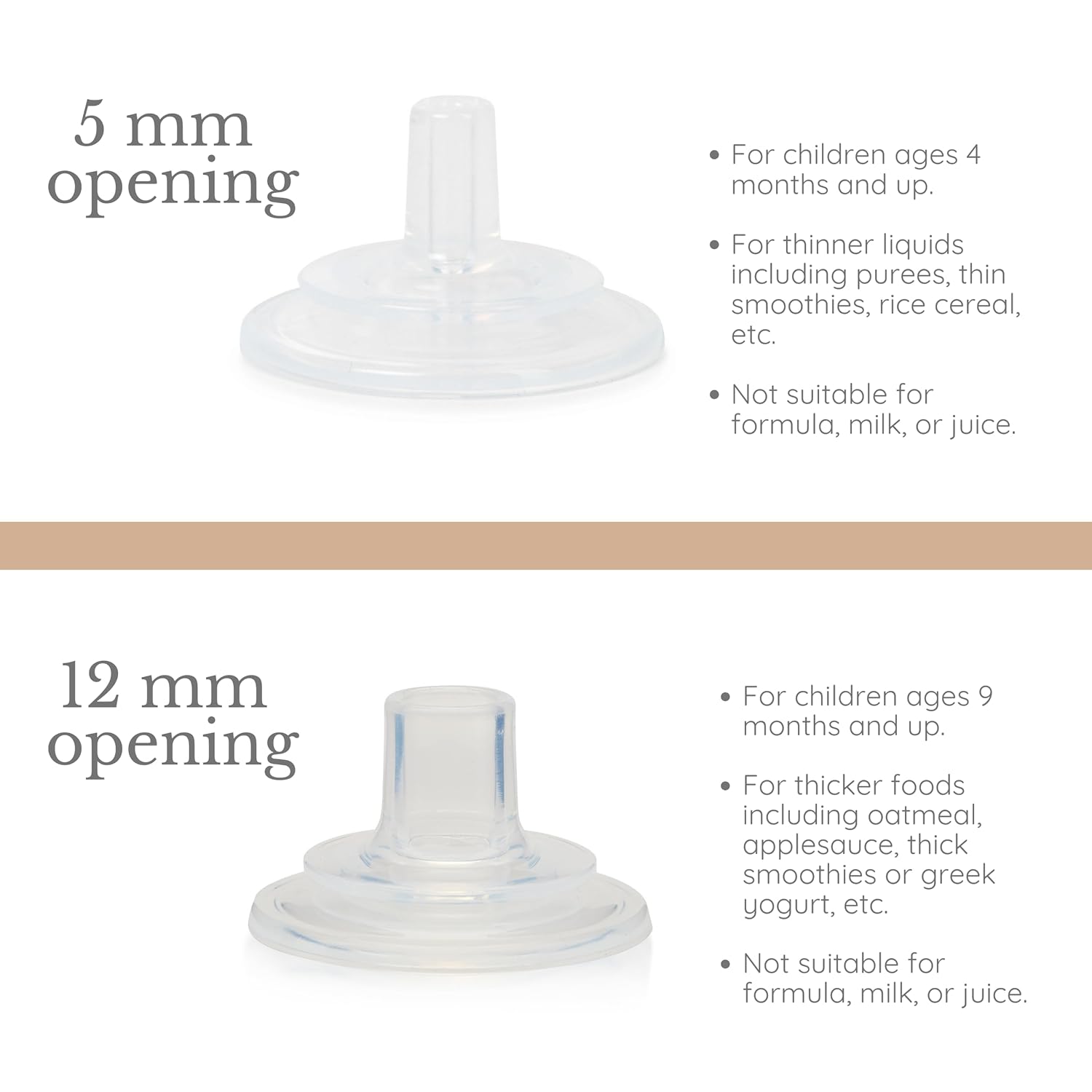 Subo Baby Food Bottle Starter Set | No Mess Baby Toddler Self Feeder | Squeeze Free Design for Purees, Smoothies, Yogurt, Oatmeal, or Thickened Liquids | Reusable Silicone Washable Cup (Oatmeal)