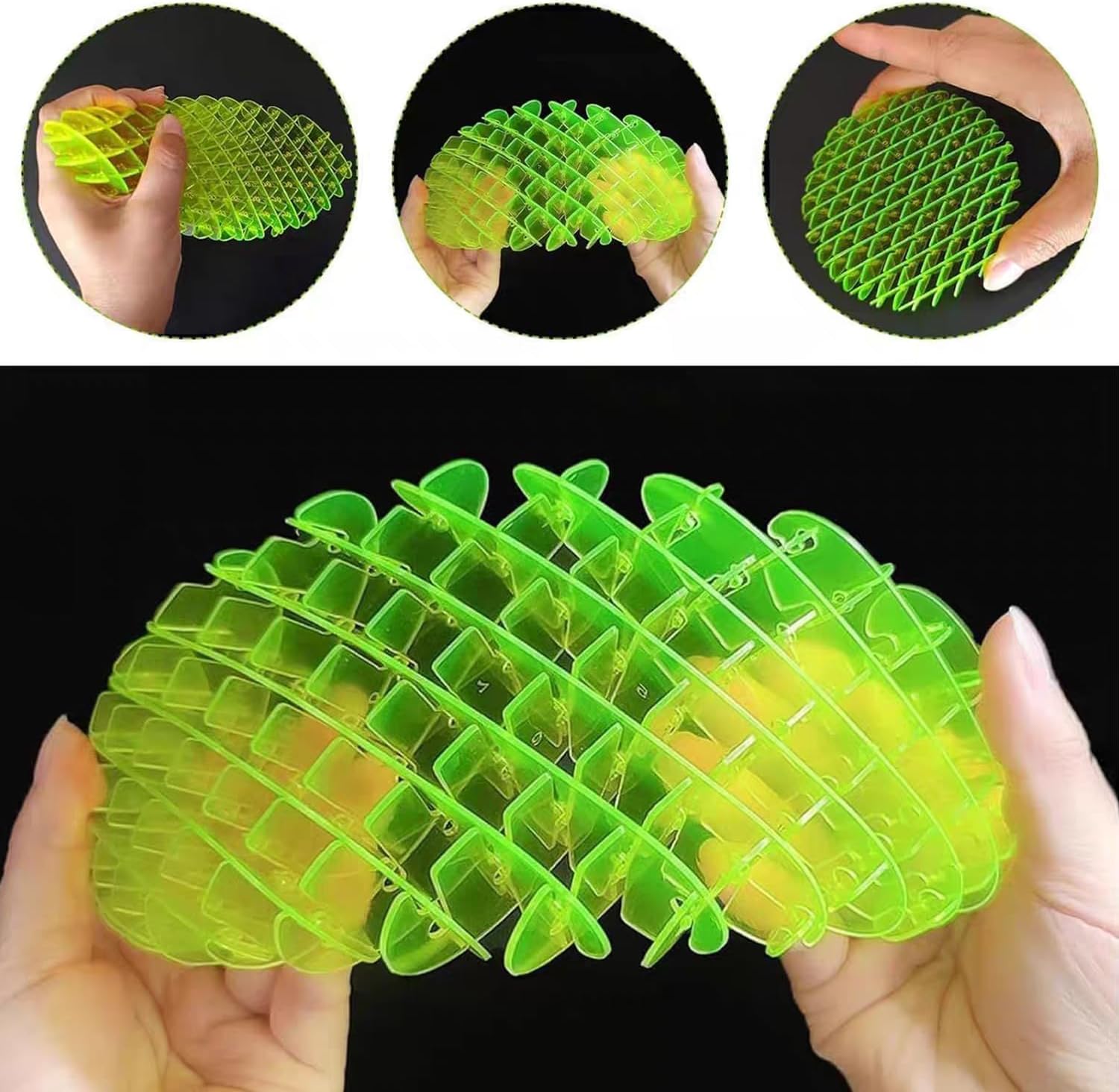 2P Fidget Big Worm Toy|Sensory Slug Fidget Toy| Fidget Toy for Kids&Adults| Quiet EDC Resistance Fidget Toy |Funny Pocket Fidget Toy|Sensory Stress Anxiety Relief Toys (Medium)