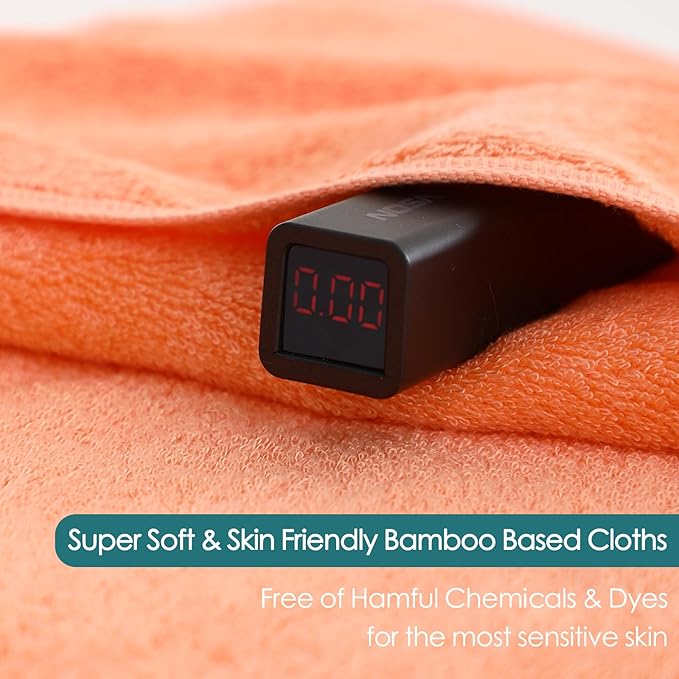 Wash Cloths 12 Pack, 13x13 inch Extra Large White Face Towel on Sensitive Skin, Super Soft and Skin Friendly Bath Washcloths for Face and Body, Easy to Clean Fast Dry Facial Cleaning Cloths with Loop