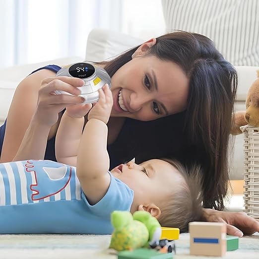 TKY Baby Bath Thermometer with Floating Toys - Digital Water & Room Temperature Monitor, Rechargeable Thermometer with Alerts for Newborn Bath Essentials, Infant Safety