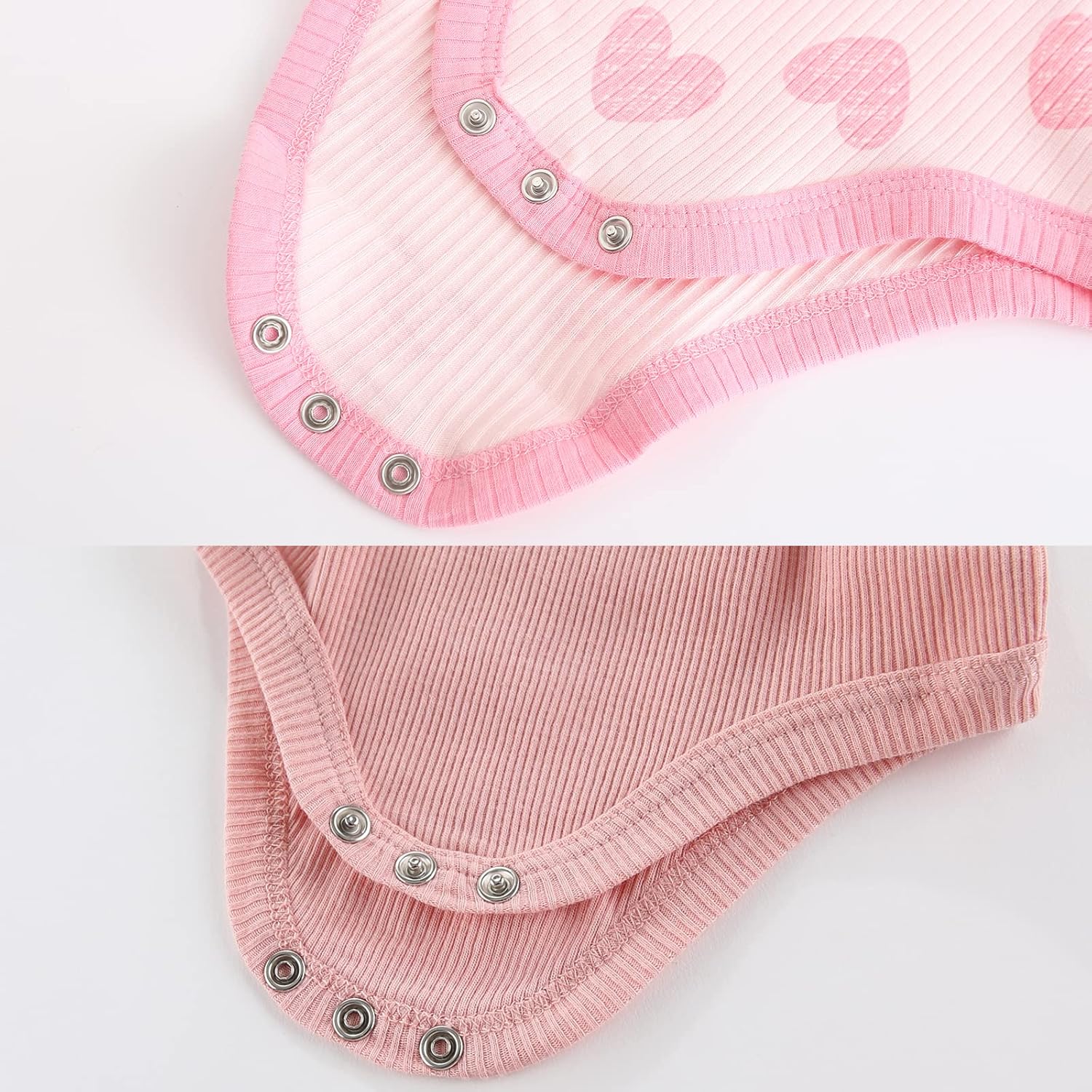 Newborn Baby Short Sleeve Bodysuit Cotton One-Piece Baby Clothes 5-Pack, 0-12 Months