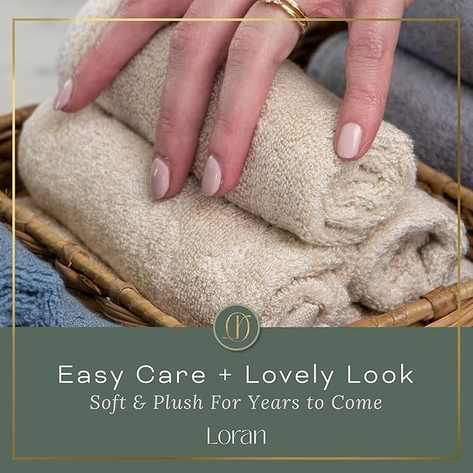 Vanilla Facial Washcloths Set of 6 Soft Cloths 10” x 10” 100% Viscose Derived from Bamboo Spa-Like Feel Silky Face Cloth for Skin Cleansing