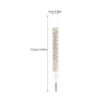 2Pc Glass Oral Temperature Adult: Free Clinic Armpit Fast Reading Fever Indicator