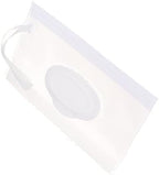 2Pcs White Baby Wipe Holder Case - Waterproof Travel Container for Wet Wipes, Portable Refillable Dispenser with Sealed Lid,On-The-Go Diaper Essentials,Keeps Wipes Moist and Fresh
