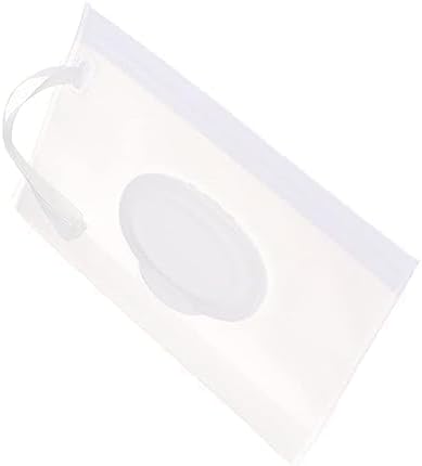 2Pcs White Baby Wipe Holder Case - Waterproof Travel Container for Wet Wipes, Portable Refillable Dispenser with Sealed Lid,On-The-Go Diaper Essentials,Keeps Wipes Moist and Fresh