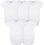 Gerber baby-boys 5 Pack Onesies Multi-packs Bundle Interlock 180 Gsm