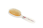 Rock & Ruddle Soft White Natural Boar Bristle Hairbrush for Babies and Young Children. Perfect for Fine Hair Detangling and Smoothing. Ballet Dancers Design, Small