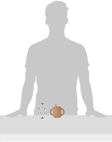 mushie 100% Silicone Training Cup & Straw for Toddlers | 6 Months+ (Natural)