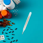 2Pc Glass Oral Temperature Adult: Free Clinic Armpit Fast Reading Fever Indicator