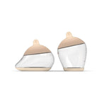 Baby Bottle Starter Kit Includes 2 Bottles 2 Nipples 2 Caps 2 Lids 2 Responsive Flow Valves, Cleaning Brush - Fair - Shape 2-RFV