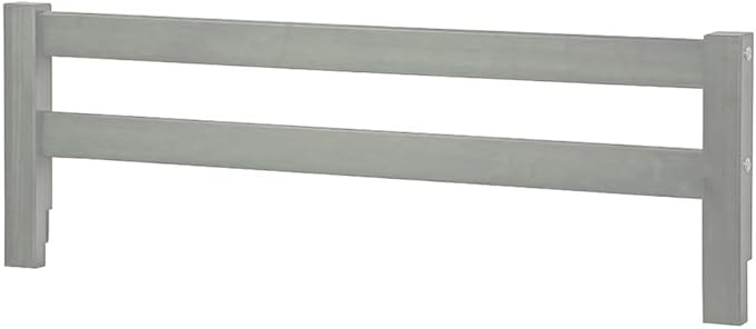 Safety Guard Rail for Baby, Kids, and Children - Solid Wood Safety Bed Rail for Toddlers - Easy Installation - Premium Protection for Bunk, Twin, Full, Queen and King Size Beds - (Grey - Delta 026)