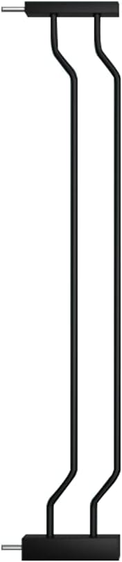 WAOWAO Baby Gate 4.72" Extra Wide Pressure Mounted Walk Through Swing Auto Close Safety Black Metal Toddler Kids Child Dog Pet Puppy for Stairs,Doorways,Kitchen