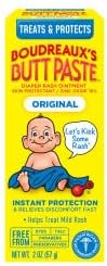 Boudreaux's Butt Paste Original Diaper Rash Cream, Ointment for Baby, 2 oz Tube (Pack of 6)