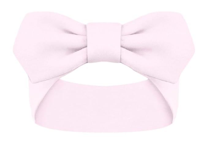 Creative Knitwear Michigan Wolverines Infant Girls Pink Solid Hair Knot Headband Embroidered Logo - Size Newborn - 4T