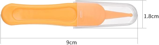 HLLMX 6 PCS Infant Nose Cleaning Tweezer with Plastic Round-Head Baby Ear Nose Navel Cleaner Clip for Baby Care