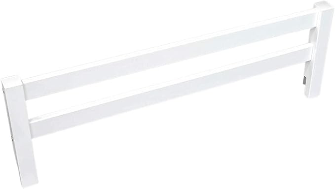 CC KITS Safety Guard Rail for Baby, Kids, and Children - Solid Wood Safety Bed Rail for Toddlers - Easy Installation - Premium Protection for Bunk, Twin, Full, Queen and King Size Beds - (White)