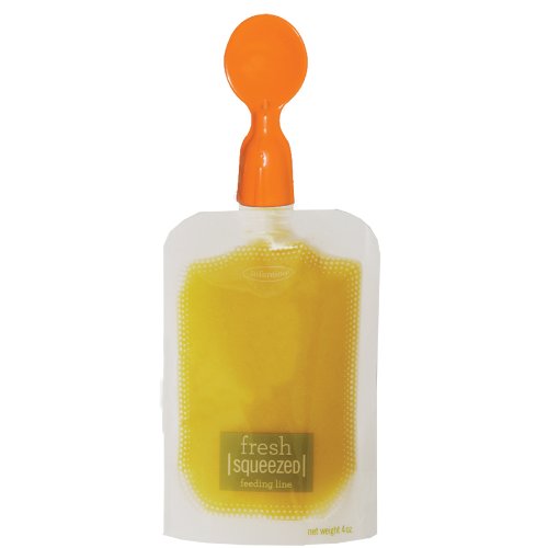 Infantino Couple a Spoons, Baby Food Pouch Toppers with Travel Case, No-Leak Spoons for Baby Puree Food, 2-Pack