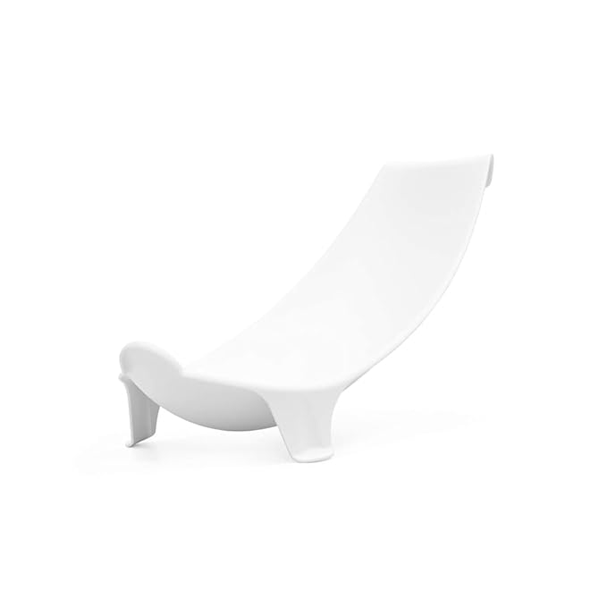 Stokke Flexi Bath Newborn Support, White - Best for Babies Up to Eight Months or 17.6 lbs - Lightweight, Convenient, Comfortable & Safe