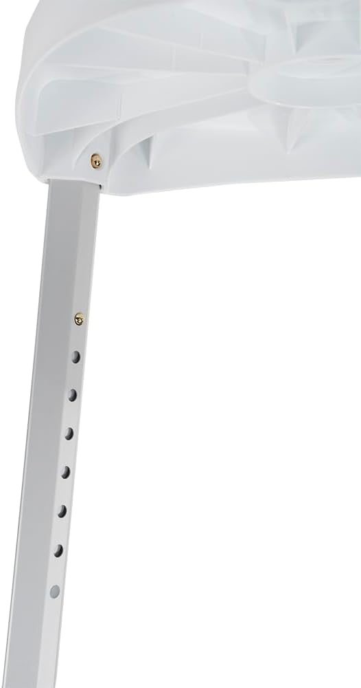 VMS Shower Stool - 300 lbs Capacity, Height Adjustable, Non-Slip Feet, Tool-Free Assembly, TAA Compliant