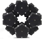 Speks Geode Matte Pentagons Magnetic Fidget Toy for Adults | Quiet Sensory Toy for Stress Relief & Anxiety, Office Desk Toy & Top Gadget Gift Idea | Snake Eyes, 12-Piece Set