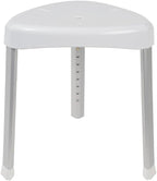 VMS Shower Stool - 300 lbs Capacity, Height Adjustable, Non-Slip Feet, Tool-Free Assembly, TAA Compliant