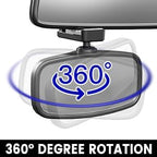 360-Degree Baby Car Mirror for Rear-Facing Seats,Kids Safety Mirrors with Tool-Free Installation,Kids Rear View Mirror BPA-Free Shatterproof & ASTM Certified (Adjustable 14"-22") (2 Pack)