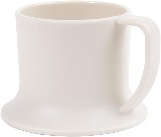 Kids Tumbler and Teacup | 2 Cup Set (6 & 7 Oz) Dishwasher/Microwave Safe 3.5" x 4" | 2 Wide Base Toddler Cups Polypropylene Plastic | Open Sippy Cup for 6+ Month Old (lavender, stone)