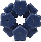 Speks Geode Matte Pentagons Magnetic Fidget Toy for Adults | Quiet Sensory Toy for Stress Relief & Anxiety, Office Desk Toy & Top Gadget Gift Idea | Space Cadet, 12-Piece Set