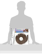 KidKusion Baby Proof Edge Cushion Protector | Made in USA | Foam Rubber Furniture and Fireplace Edge Guard Bumper | Brown | 12 Ft | Tape Included