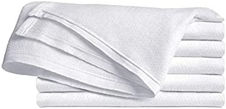 High Absorbancy Reusable Flat Cloth Diapers, Soft & Safe 27 X 27 100% Cotton Burp Cloth, Also Great to Clean Mirrors (6)