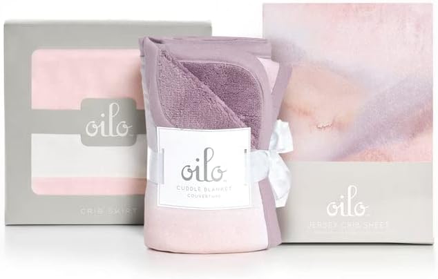 Oilo Crib Sheet, Breathable, Fitted, Turkish Cotton Jersey, 300 Thread Count, Machine Washable, Fits Standard Crib (28" x 52" x 6"), Toddler Bedding, Girl, Boy, & Neutral Nursery Design, Sandstone