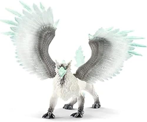 Schleich Eldrador Creatures - 13" Ice Griffin Toy - Movable Wing Dragon Action Figure for Boys and Girls - Mythical Creature Figures - Fantasy Beast Figurine - Fun Monster Toys for Kids Ages 7+