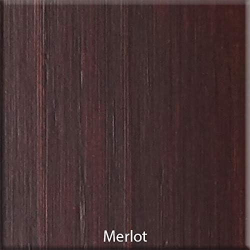 Full-Size Conversion Kit Bed Rails for Sorelle Convertible Cribs - Solid Wood Rail - Toddler and Adult Bed Rail for Full-Size Beds - Essential Nursery & Baby Furniture (Model #215, Merlot)