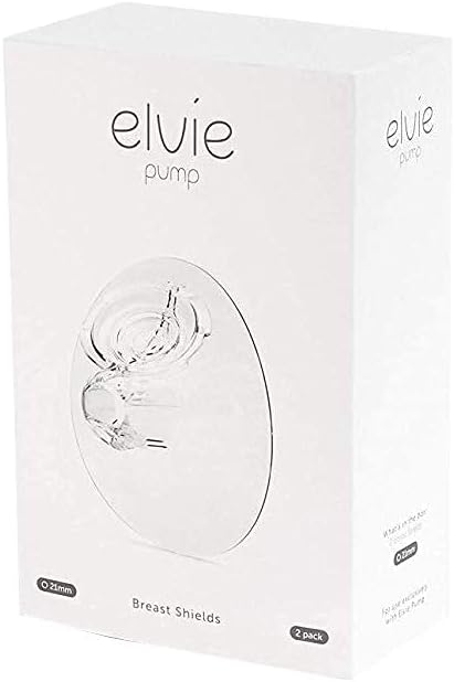 Elvie Breast Pump Breast Shield - 28mm - Nipple Flange for Pumping Breast Milk - Accessories & Breastfeeding Essentials for Electric Pumps - BPA Free, Dishwasher Safe - 2 Pack
