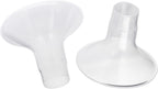 Motif Medical Duo Breast Pump Flange - Comfortable Flanges for Better Milk Flow & Pumping Ease - Ideal Breast Pump Flange Insert for Breastfeeding Moms (2 Shields, 19 mm)