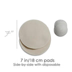 Soothingly Soft Merino Wool Nursing Pads, Style Softline, Extra Thickness, 7 in. Diameter