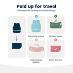 Tiny Twinkle Mess Proof Baby Bib - Waterproof & Lightweight Baby-Led Weaning Apron | 100% Recycled Polyester, Easy Clean & Machine Washable (Peace, Small 6-24 Months)