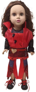 3pcs American Doll Clothes Gift for 18 inch Doll Clothes and Accessories, Including Top、Vest、Pants of Red Style