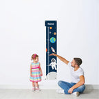 Personalized Kids Canvas Growth Chart, Kids Height Chart, Growth Chart Banner, Astronaut, Space