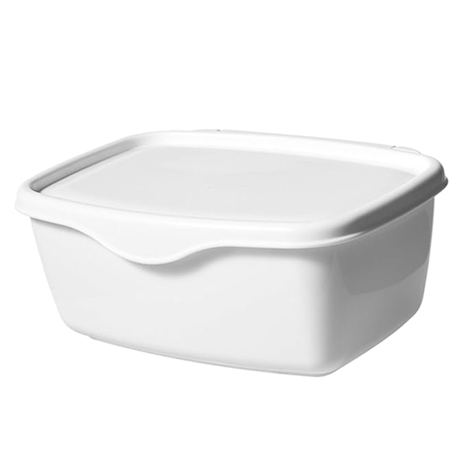 Totority 2pcs Wet Tissue Dispenser Box with Lid, Baby Wipe Holder, Plastic Tissue Storage Container for Home, Office, Bathroom, White