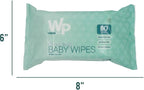 Baby Wipes, Hypoallergenic Ultra Soft Wipes for Sensitive Skin, Unscented, Alcohol Free, 12 Packs of 80 Wipes