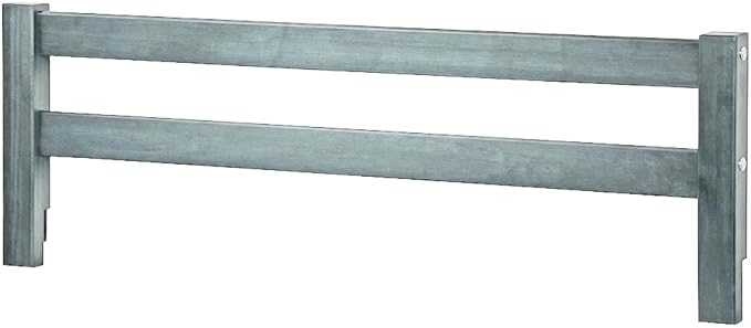Safety Guard Rail for Baby, Kids, and Children - Solid Wood Safety Bed Rail for Toddlers - Easy Installation - Premium Protection for Bunk, Twin, Full, Queen and King Size Beds - (Brushed Grey)