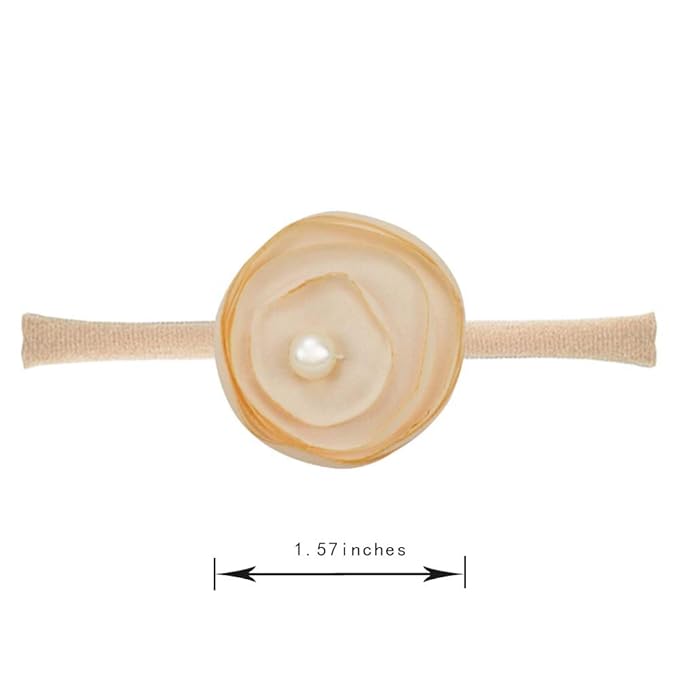 Baby Girl Headbands and Bows for Newborn Infant Toddler Nylon Hairbands Hair Accessories